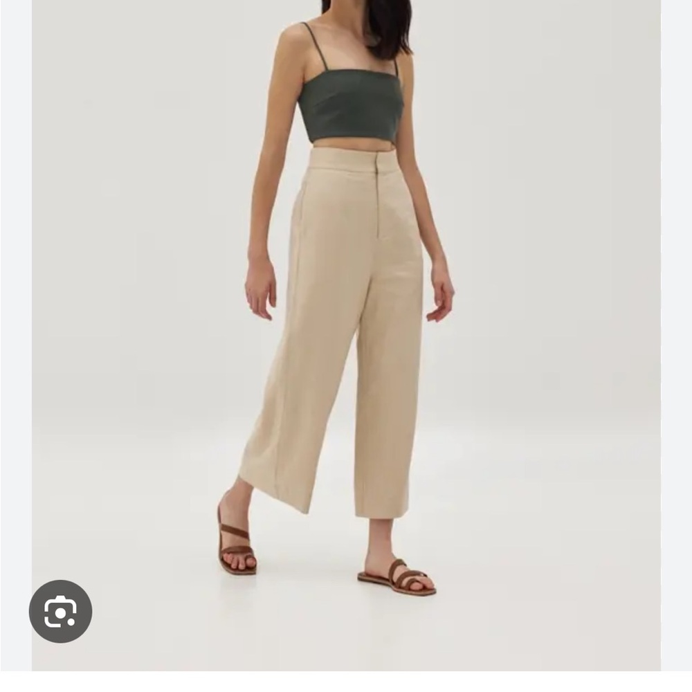 Love Bonito Linen Wide Leg Pants